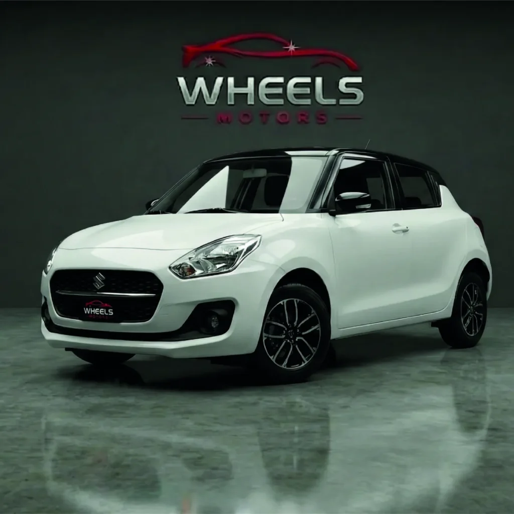 Suzuki Swift 2026 Blanc/Noir — vue 3